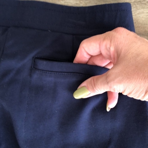 Betabrand Skinny Leg Soho Joggers in Navy Blue, XS - Picture 13 of 14